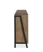 Finch 42" Wood and Metal Accent Bookcase