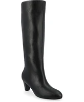 Journee Collection Women's Jovey Kitten Heel Tall Boots