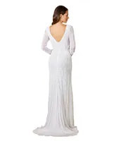 Lara Women's Gigi Romantic Long Sleeve Wedding Dress