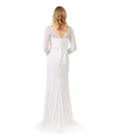 Lara Women's Grant Long Sleeve Beaded Wedding Dress