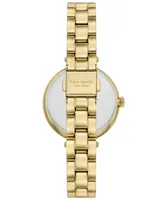 kate spade new york Women's Holland Three Hand Gold-Tone Stainless Steel Watch 34mm