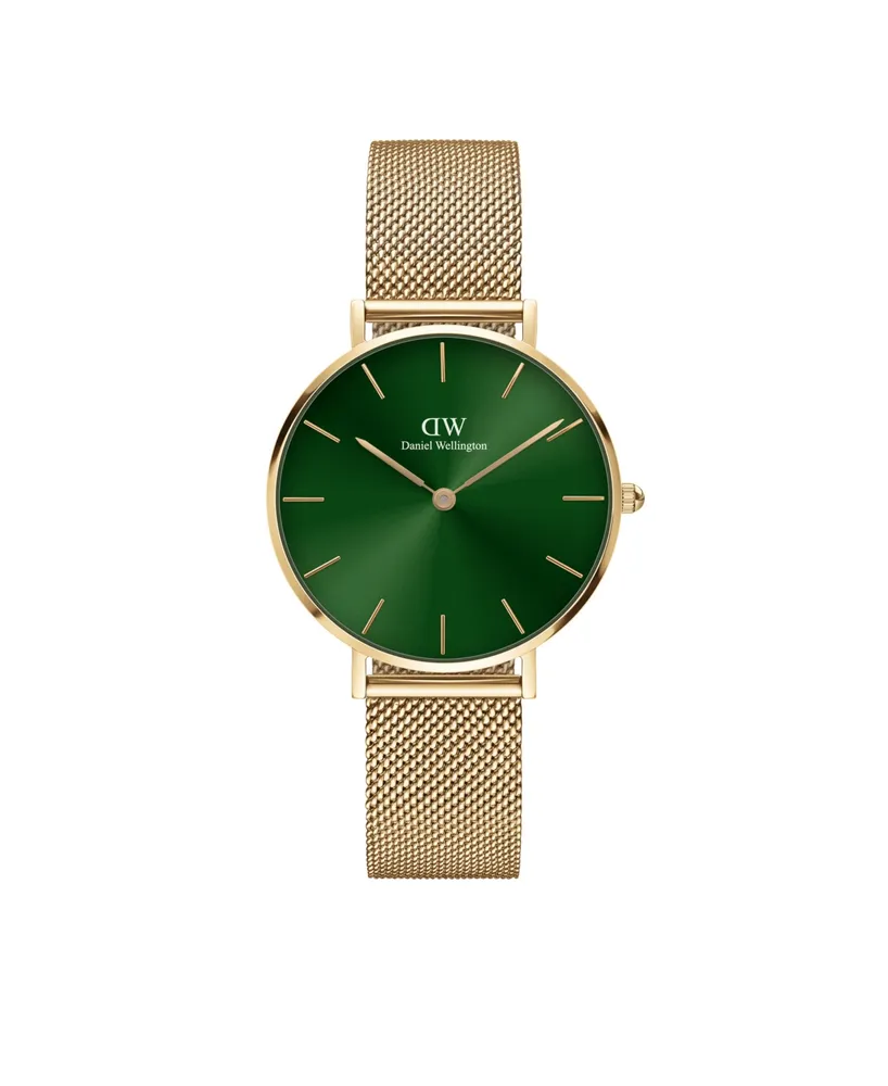 Daniel Wellington Women's Petite Emerald 23K Gold Pvd Plated Stainless Steel Watch 32mm