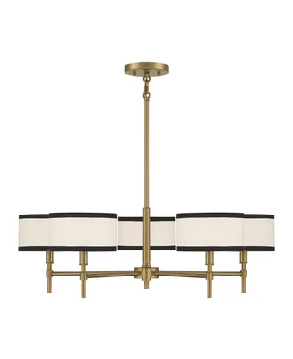 Trade Winds Lighting Trade Winds Andrew 5-Light Chandelier in Natural Brass
