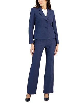 Le Suit Women's Notch-Collar Pantsuit