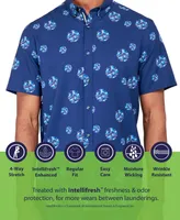 Society of Threads Men's Regular-Fit Non-Iron Performance Stretch Floral Circle-Print Button-Down Shirt