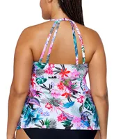 Raisins Curve Trendy Plus Rosalie Keyhole Tankini Top