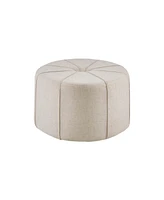 Madison Park Ferris 48.5" Wide Fabric Oval Ottoman