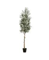 Nearly Natural 120" Artificial Olive Tree