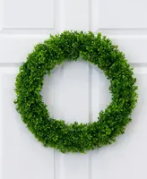 Nearly Natural 20" Artificial Boxwood Wreath