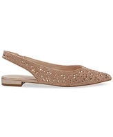 Madden Girl Deviin-r Rhinestone Pointed-Toe Slingback Flats