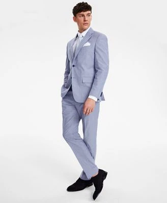 Tommy Hilfiger Mens Modern Stretch Chambray Suit Separates