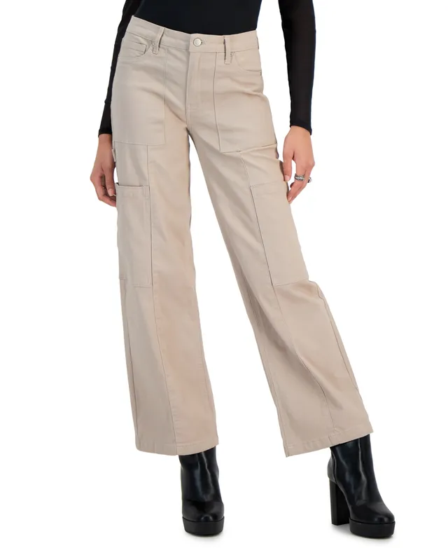 Wide Leg Cargo Jeans with Draped Detail - SWS Store⎮ Streetwear –  Streetwear Society Store