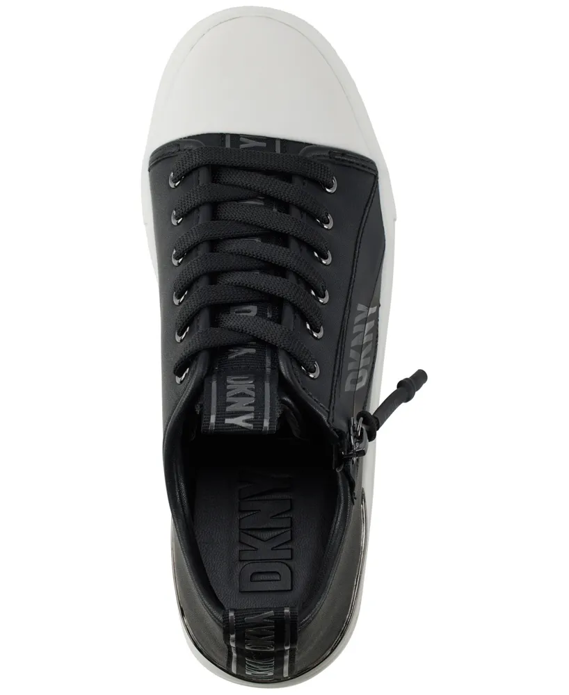 DKNY Women's Cindell Lace-Up Zipper High Top Sneakers - Macy's