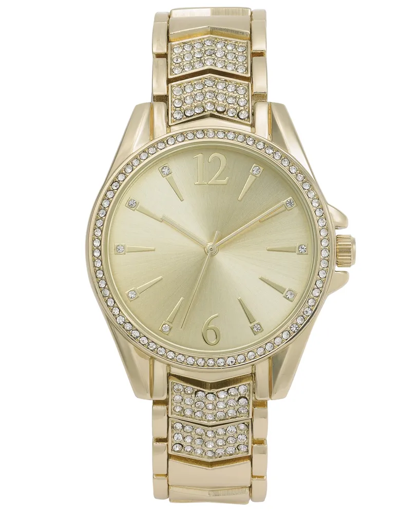 I.n.c. International Concepts Women's Gold-Tone Bracelet Watch 38mm, Created for Macy's