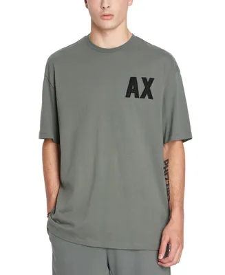 A|X Armani Exchange Men's Oversized Short Sleeve Crewneck Logo T-Shirt