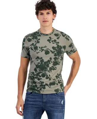 I.n.c. International Concepts Men's Watercolor Floral T-Shirt, Created for Macy's