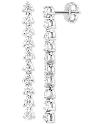 Effy Diamond Linear Drop Earrings (1-7/8 ct. t.w.) in 14k White Gold