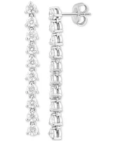 Effy Diamond Linear Drop Earrings (1-7/8 ct. t.w.) in 14k White Gold