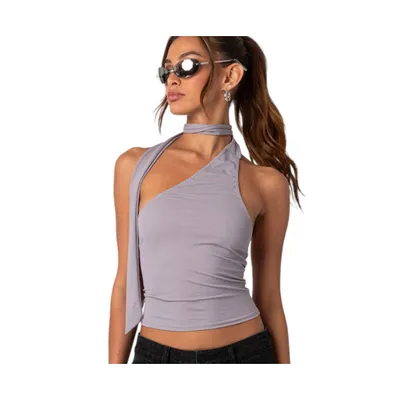 Women's Melony Asymmetric Scarf Top