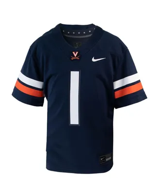 Big Boys Nike #1 Navy Virginia Cavaliers 1st Armored Division Old Ironsides Untouchable Football Jersey