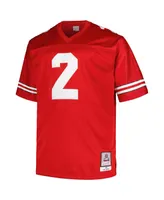 Men's Mitchell & Ness Cris Carter Scarlet Ohio State Buckeyes Big and Tall Legacy Jersey