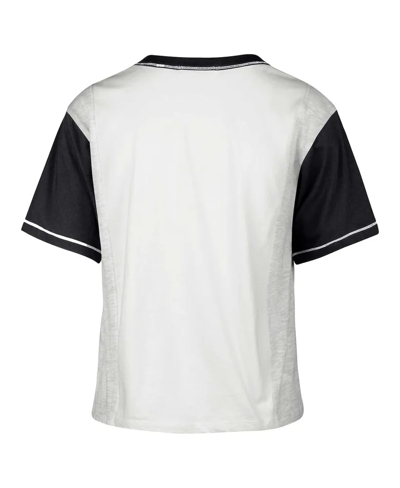 Women's '47 Brand White Distressed Penn State Nittany Lions Vault Premier Tilda T-shirt