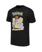 Men's and Women's Mad Engine Black Pokemon Catch 'Em All T-shirt