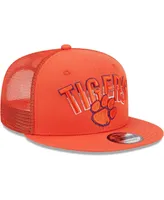 Men's New Era Orange Clemson Tigers Grade Trucker 9FIFTY Snapback Hat