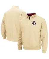 Men's Colosseum Gold Florida State Seminoles Tortugas Logo Quarter-Zip Jacket