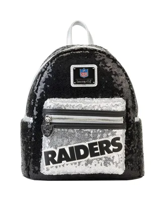 Men's and Women's Loungefly Las Vegas Raiders Sequin Mini Backpack