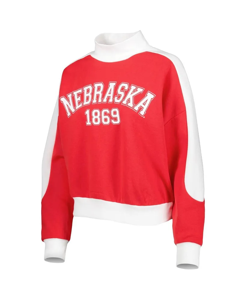 Women's Gameday Couture Crimson Nebraska Huskers Make it a Mock Sporty Pullover Sweatshirt