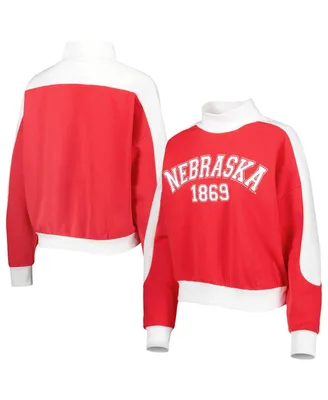 Women's Gameday Couture Crimson Nebraska Huskers Make it a Mock Sporty Pullover Sweatshirt