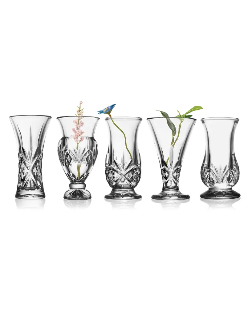 Godinger Dublin 5 Piece Bud Mini Vases Set