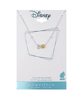 Unwritten Disney Cubic Zirconia Mickey Mouse Initial Pendant Necklace