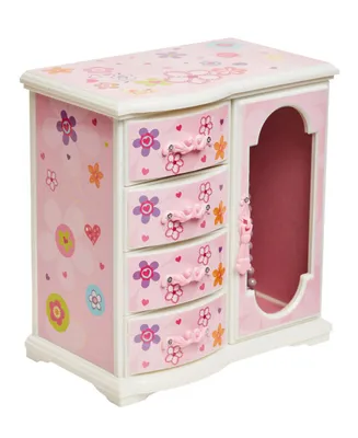 Mele & Co Kelly Girl's Upright Musical Ballerina Jewelry Box