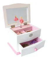 Mele & Co Wooden Musical Ballerina Jewelry Box, Katie