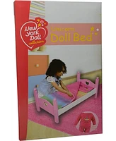 The New York Doll Collection Unicorn Wooden Doll Bed