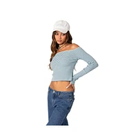 Women's Canary Ribbed Top