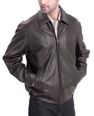 Bgsd Men's Men Derrick Leather Bomber Jacket