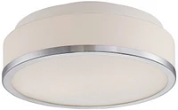 Possini Euro Design Mavis Modern Ceiling Light Flush-Mount Fixture 10.25" Wide Sleek Chrome 2