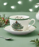 Spode Christmas Tree Teacup and Saucer