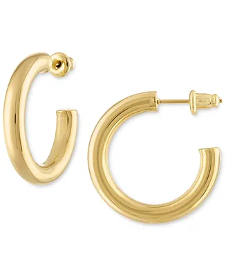 Small Anti-Tarnish Open Hoop Earrings