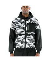 RefrigiWear Men's Men s Camo Diamond-Quilted Insulated Softshell Hooded Jacket, 20°F (-7°C)