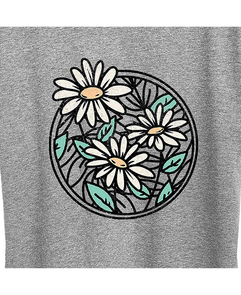 Hybrid Apparel Wildflower Circle Plus Graphic T-Shirt