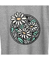 Hybrid Apparel Wildflower Circle Plus Graphic T-Shirt