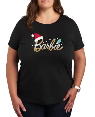 Air Waves Trendy Plus Barbie Holiday Graphic T-Shirt