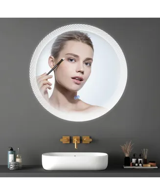 Simplie Fun 24 Inch Switch-Held Memory Led Mirror, Wall-Mounted Vanity Mirrors, Bathroom Anti-Fog Mirror