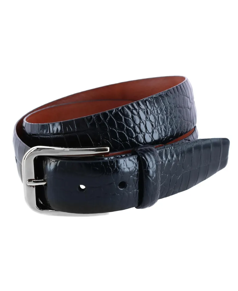 Faux Leather Croc Harness Belt