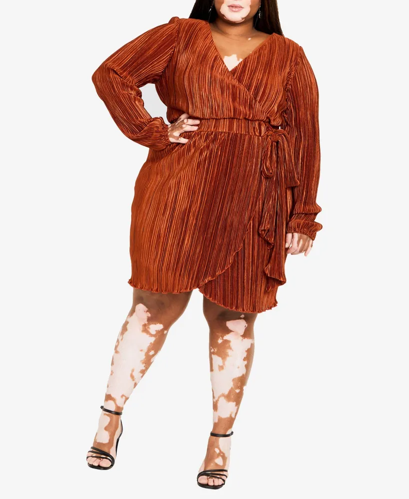City Chic Plus Macie V-neck Dress