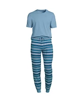 Lands' End Men's Knit Jersey Pajama Sleep Set